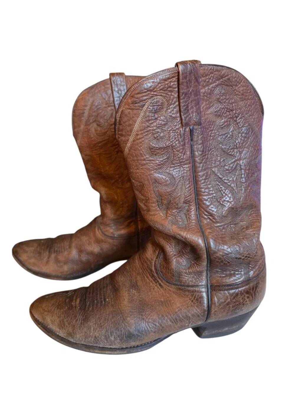 Vintage Lucchese Classics Mens Western Brown Boots Sz 10.5 E